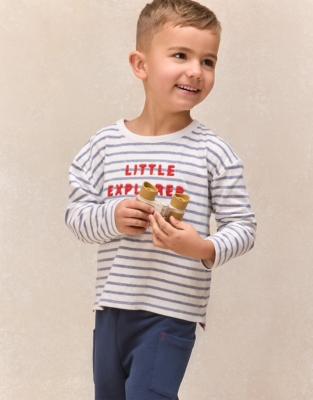 Organic Cotton Blend Little Explorer Sweatshirt & Joggers Set (0–4yrs)