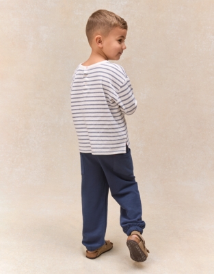 Organic Cotton Blend Little Explorer Sweatshirt & Joggers Set (0–4yrs)