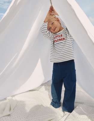 Organic Cotton Blend Little Explorer Sweatshirt & Joggers Set (0–4yrs)