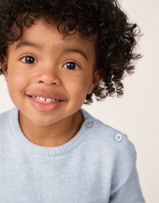 Organic Cotton Blend Lumi Bear Jumper (0–4yrs)