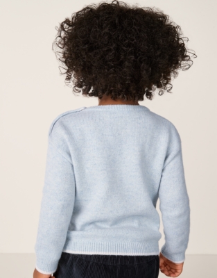 Organic Cotton Blend Lumi Bear Jumper (0–4yrs)