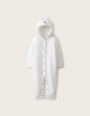 Organic-Cotton Blend Lumi Bear Romper (0–2yrs)