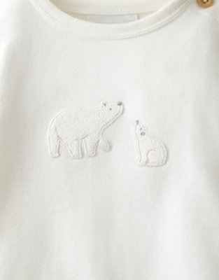 Organic-Cotton Blend Lumi Bear Sweatshirt & Joggers Set (0–2yrs)