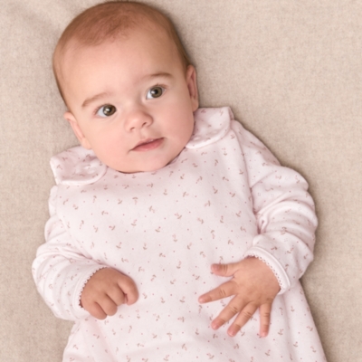 Organic Cotton Blend Megan Floral & Stripe Reversible Sleeping Bag — 2.5 Tog