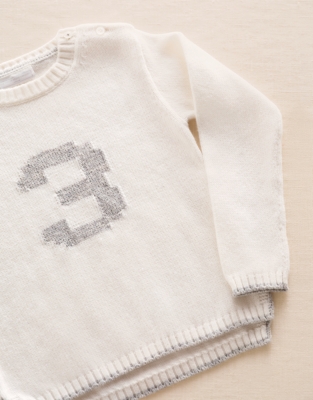 Organic Cotton Blend My 3rd Birthday Jumper & Crown Gift Set (2–4yrs)