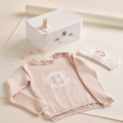 Organic Cotton Blend My 3rd Birthday Jumper & Crown Gift Set (2–4yrs)