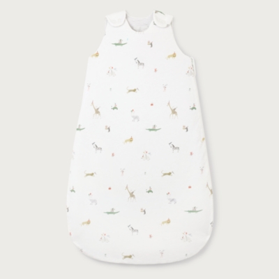 Organic Cotton Blend Party Animals Reversible Sleeping Bag — 2.5 Tog