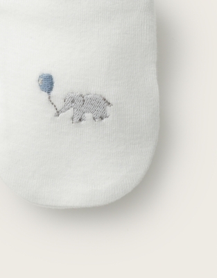 Organic Cotton Blend Party Elephant Hat & Mittens Set (0-12mths)
