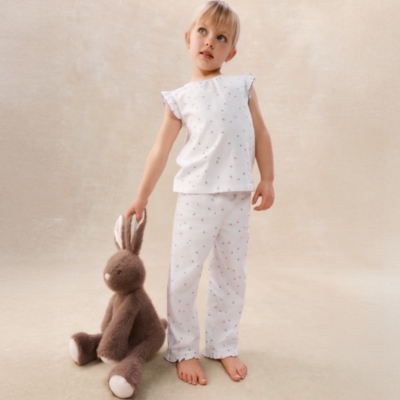 Organic Cotton Blend Relaxed Fit Ember Floral Print Pyjamas (2–12yrs)