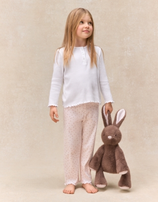 Organic Cotton Blend Relaxed Fit Megan Floral Print Pyjamas (2–12yrs)