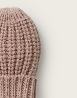 Organic Cotton Blend Ribbed Mittens (0–4yrs)