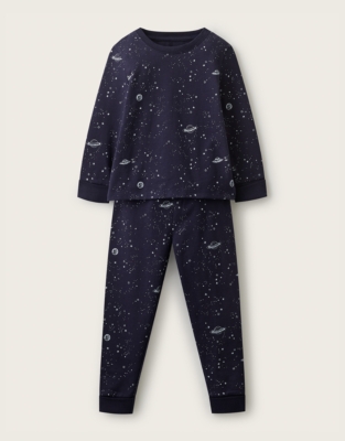Organic Cotton Blend Slim Fit Glow In The Dark Pyjamas (1–12yrs)