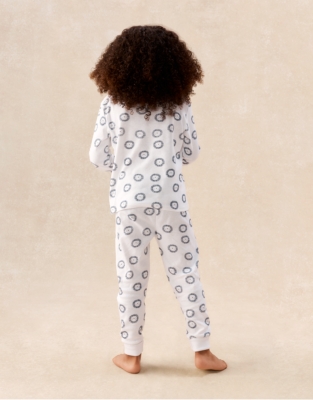 Organic Cotton Blend Slim Fit Lion Print Pyjamas (2–12yrs)