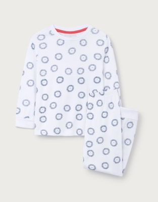Organic Cotton Blend Slim Fit Lion Print Pyjamas (2–12yrs)