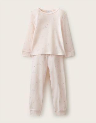 Organic Cotton Blend Slim Fit Love Bunnies Pyjamas (1–12yrs)