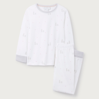 Organic Cotton Blend Slim Fit Love Bunny Pyjamas (2–12yrs)