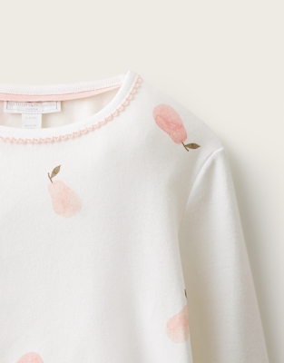 Organic Cotton Blend Slim Fit Winter Pear Pyjamas (1-12yrs)