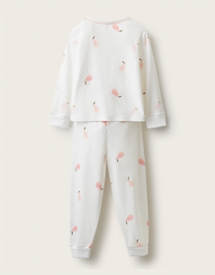 Organic Cotton Blend Slim Fit Winter Pear Pyjamas (1-12yrs)