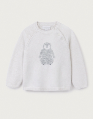 Organic Cotton Blend Snowy Jumper (0–4yrs)