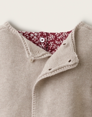 Organic-Cotton Blend Winter Floral Dress Tank & Tights Set (0–4yrs)