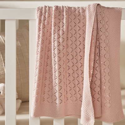 Organic Cotton Blossom Heirloom Baby Blanket