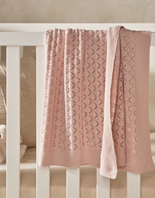 Organic Cotton Blossom Heirloom Baby Blanket