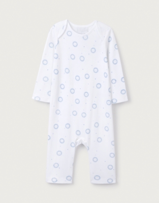 Organic Cotton Blue Lion Sleepsuit (0–24mths)