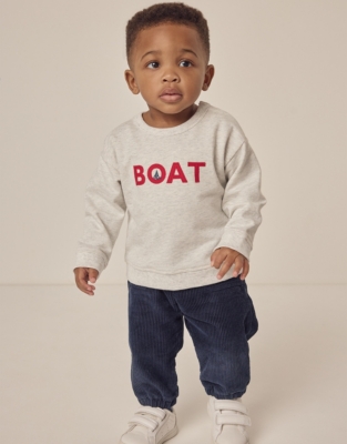 Organic Cotton Boat Sweatshirt (0–18mths)