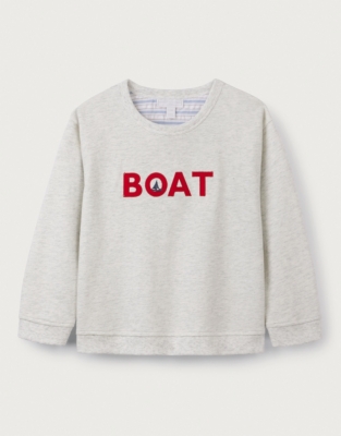 Organic Cotton Boat Sweatshirt (0–18mths)