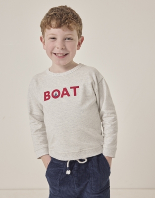 Organic Cotton Boat Sweatshirt (18mths–6yrs)