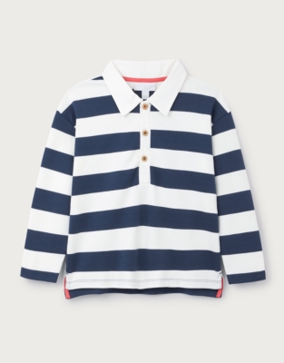 Organic Cotton Bold Stripe Rugby Shirt (0–4yrs)