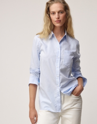 OrganicCotton Boyfriend Shirt Clothing Sale The White Company UK