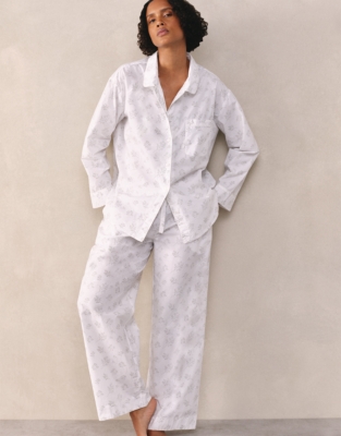 Organic Cotton Branch Print Relaxed Pyjama Set