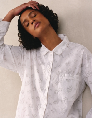 Organic Cotton Branch Print Relaxed Pyjama Set