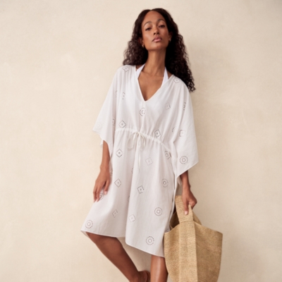 Organic Cotton Broderie Kaftan