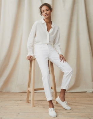 Organic-Cotton Brompton Boyfriend Jeans | Jeans | The White Company UK