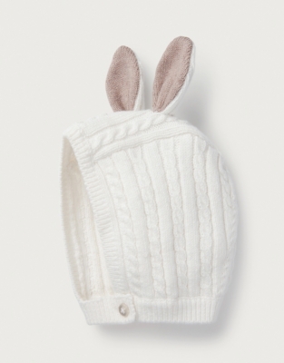 Organic Cotton Bunny Bonnet (0–24mths)