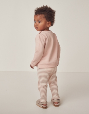 Organic Cotton Bunny Sweatshirt & Leggings Set (0–18mths)