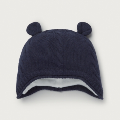 Organic Cotton Cable Knit Hat (0–4yrs)