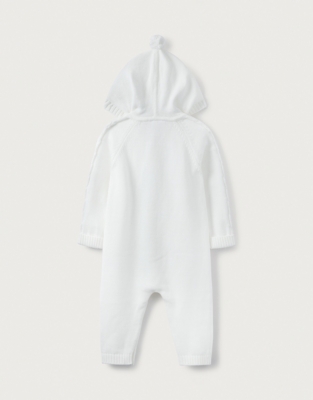 OrganicCotton CableKnit Romper Baby & Children Sale The White