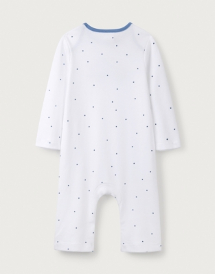 Organic Cotton Car Appliqué Envelope Neck Sleepsuit (0–24mths) | Baby ...