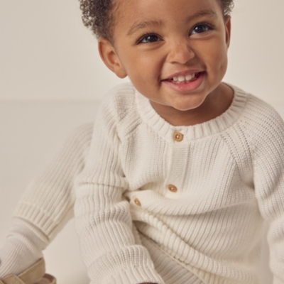 Organic Cotton Cardigan (0–24mths)