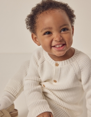 Organic Cotton Cardigan (0–24mths)