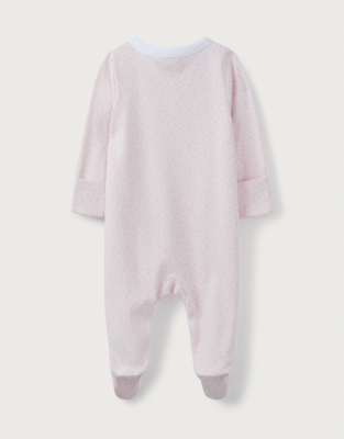 Organic-Cotton Cat Sleepsuit | View All Baby | The White Company US
