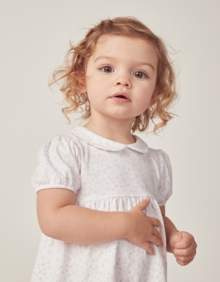 Organic Cotton Charlotte Floral Jersey Dress (0–18mths)