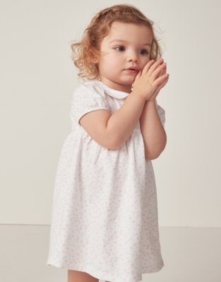 Organic Cotton Charlotte Floral Jersey Dress (0–18mths)