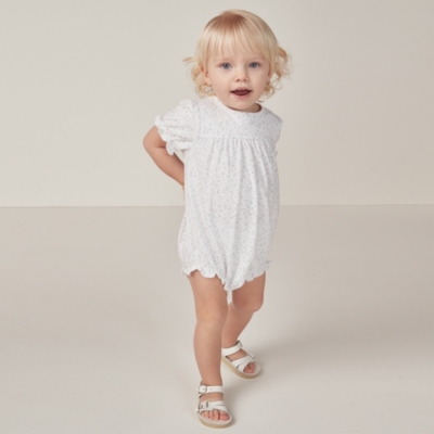 Organic Cotton Charlotte Floral Romper (0–18mths)