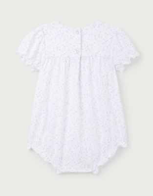 Organic Cotton Charlotte Floral Romper (0–18mths)