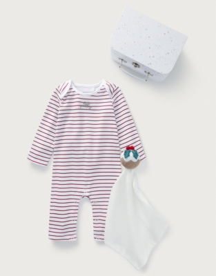 Organic Cotton Christmas Pudding Gift Set (0–6mths)