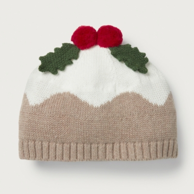 Organic Cotton Christmas Pudding Hat (0–24mths)